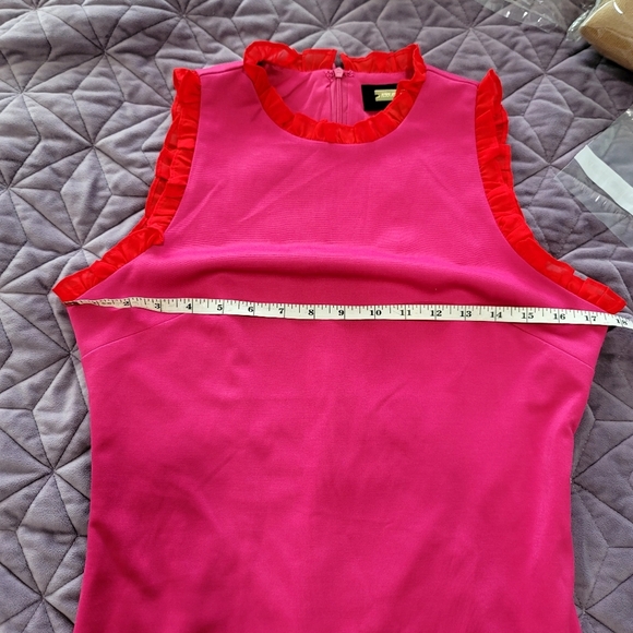 NEW ALEXIA ADMOR Sleeveless Ruffle Roma tic Sheath mini dress size sm pink - Picture 14 of 16